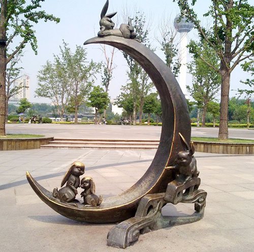 广场铸铜雕塑