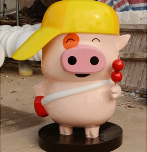 玻璃钢小(xiǎo)猪雕塑