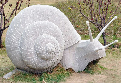 玻璃钢园林蜗牛雕塑