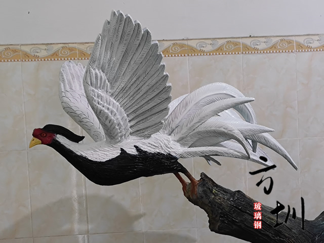 仿真玻璃鋼鳥動物(wù)雕塑